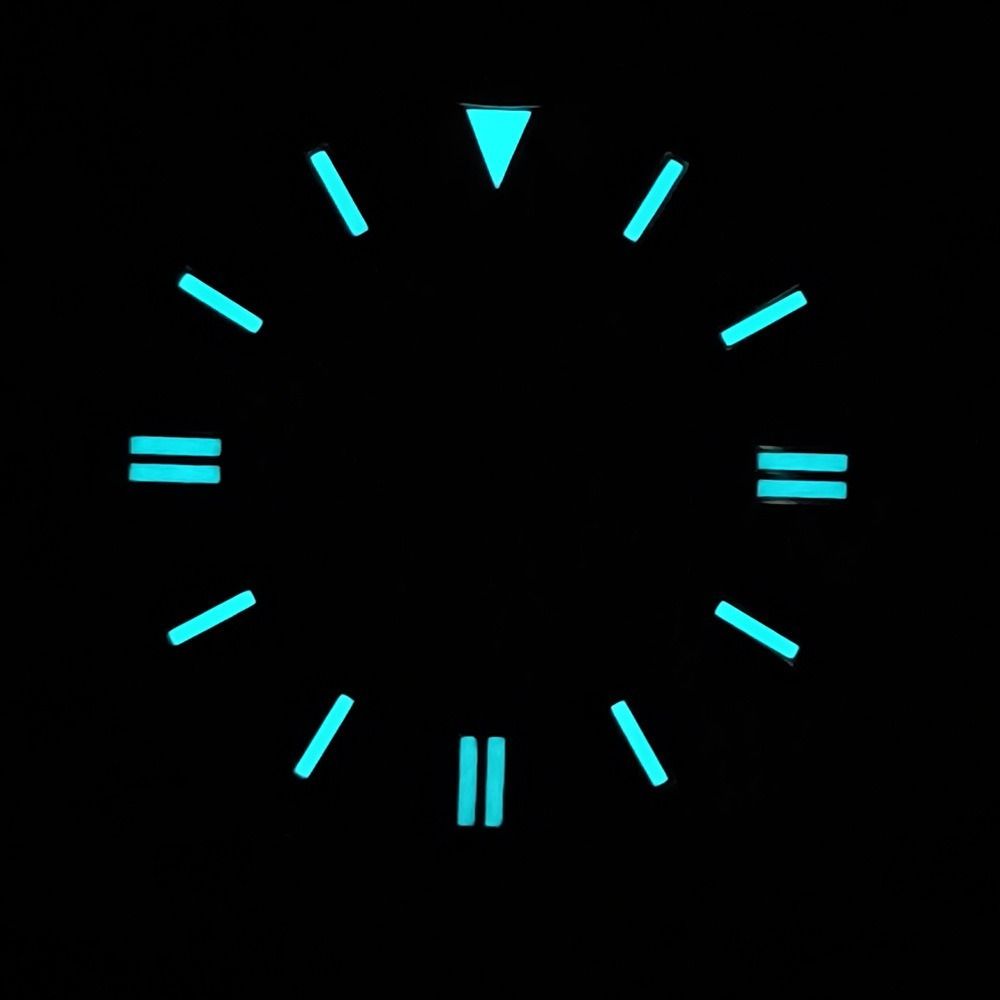 28.5MM Dial Size Green Luminous Dial Colorful Watch Movement Dial for NH35 8215 2836 Watch