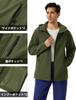 KEFITEVD Winter Windproof and Jacket with Fleece Large Sizes Mountain Parka for and Army Size XL Men's Cold-Wearing Lining, Available, Hiking,