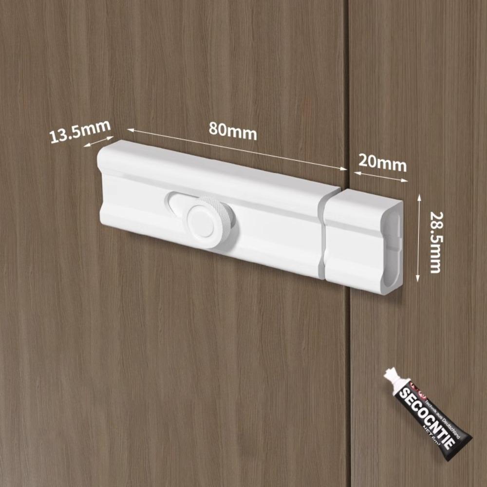 No Punching Sliding Door Bolt Aluminum Zinc Zinc Alloy Door Buckle Luminous Door Buckle Closet Window Door
