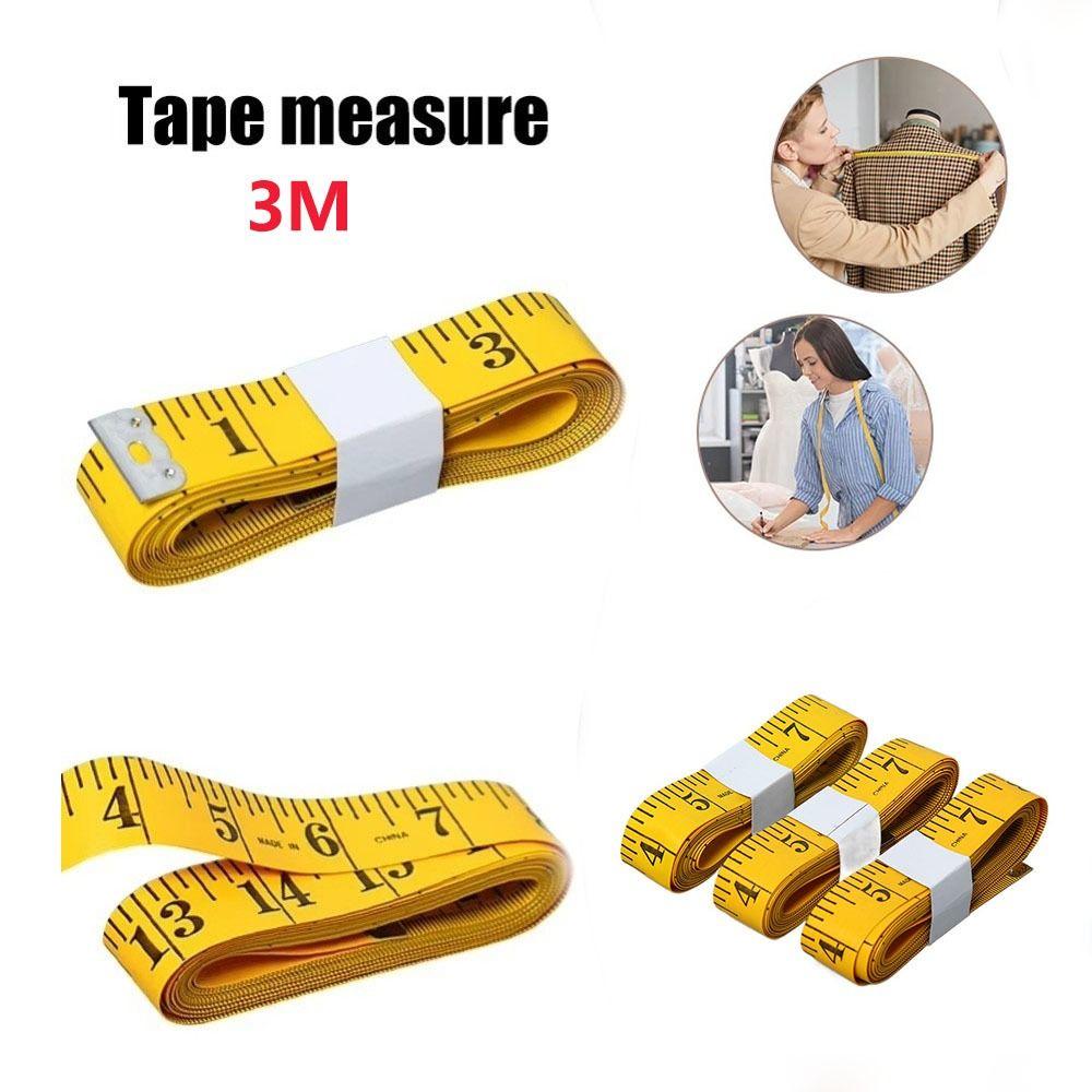 3 Stück 9,8 Fuß Nähmaßband Schneidermaßband 3 Meter 120 Zoll Körpermaßband Weiches Maßband Schneidern
