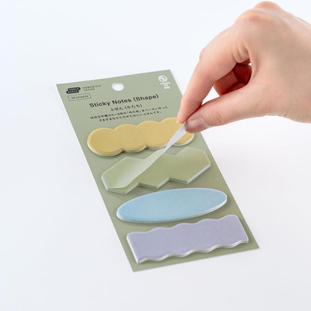 Hobonichi Notebook Tsuki No Iro Sticky Note Shape Notebook Accessory 6.9 X 3.35 Inches Sticky Note Shape