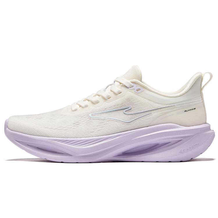 Erke Yifeng Stable Support Versatile Shock Absorption Low-Top City Commuting Running Shoes Women Sneaker Micro-Crystal-White 52125203318-001