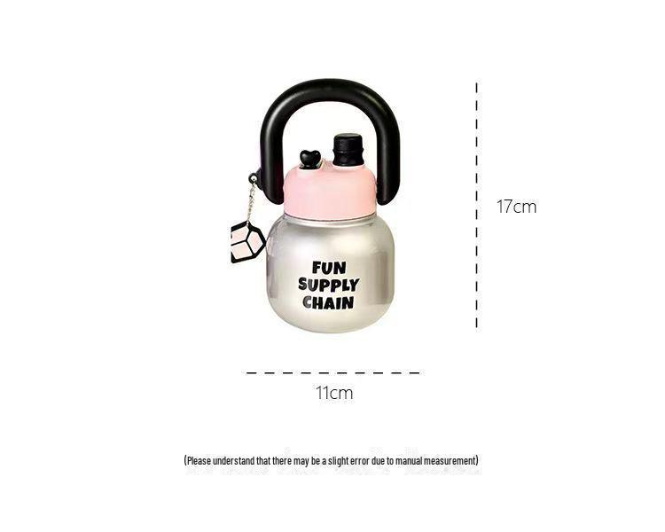 Linlin velkokapacitní přenosný termohrnek s dvojitým slámem