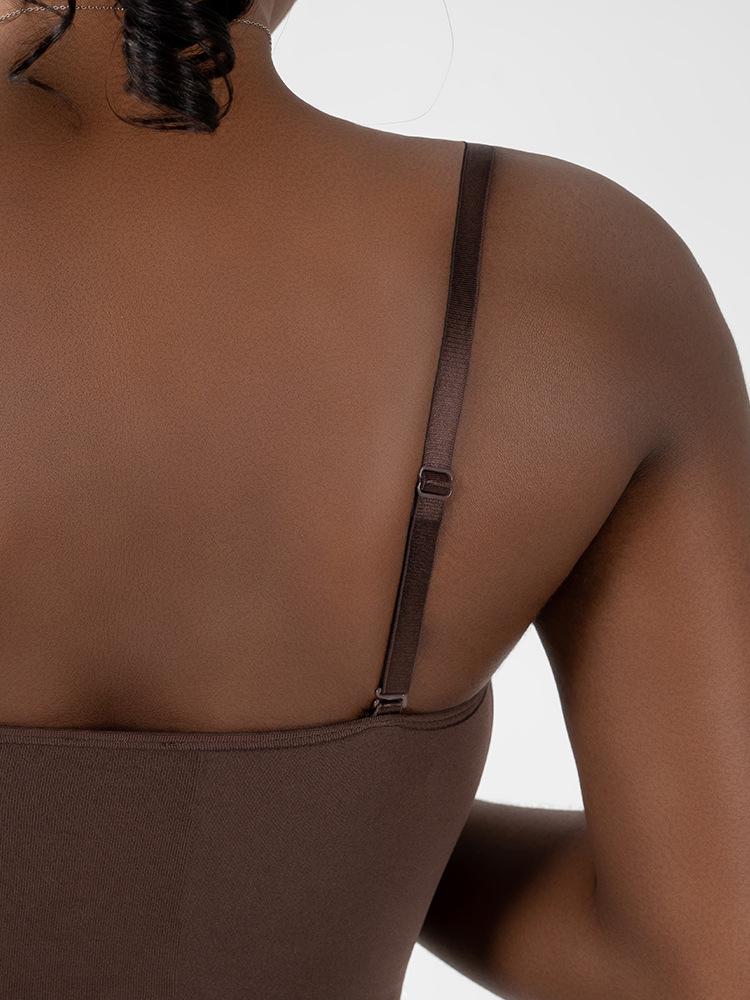 Damska Bezszwowa Kamizelka Modelująca Sylwetkę z Regulowanymi Ramiączkami i Kontrolą Brzucha