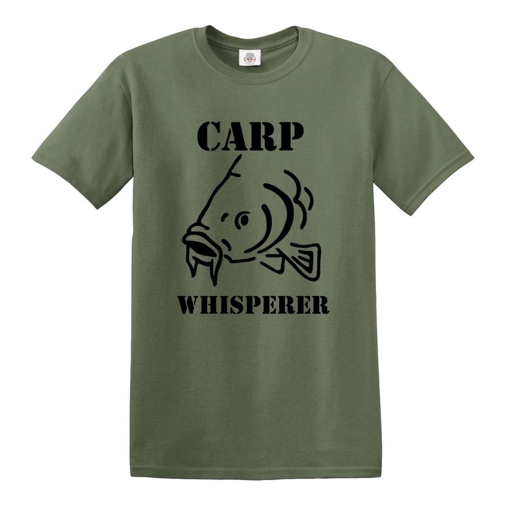 Carp Whisperer Mens Tshirt Carp Fishing Fisherman Angling Gift Present Top