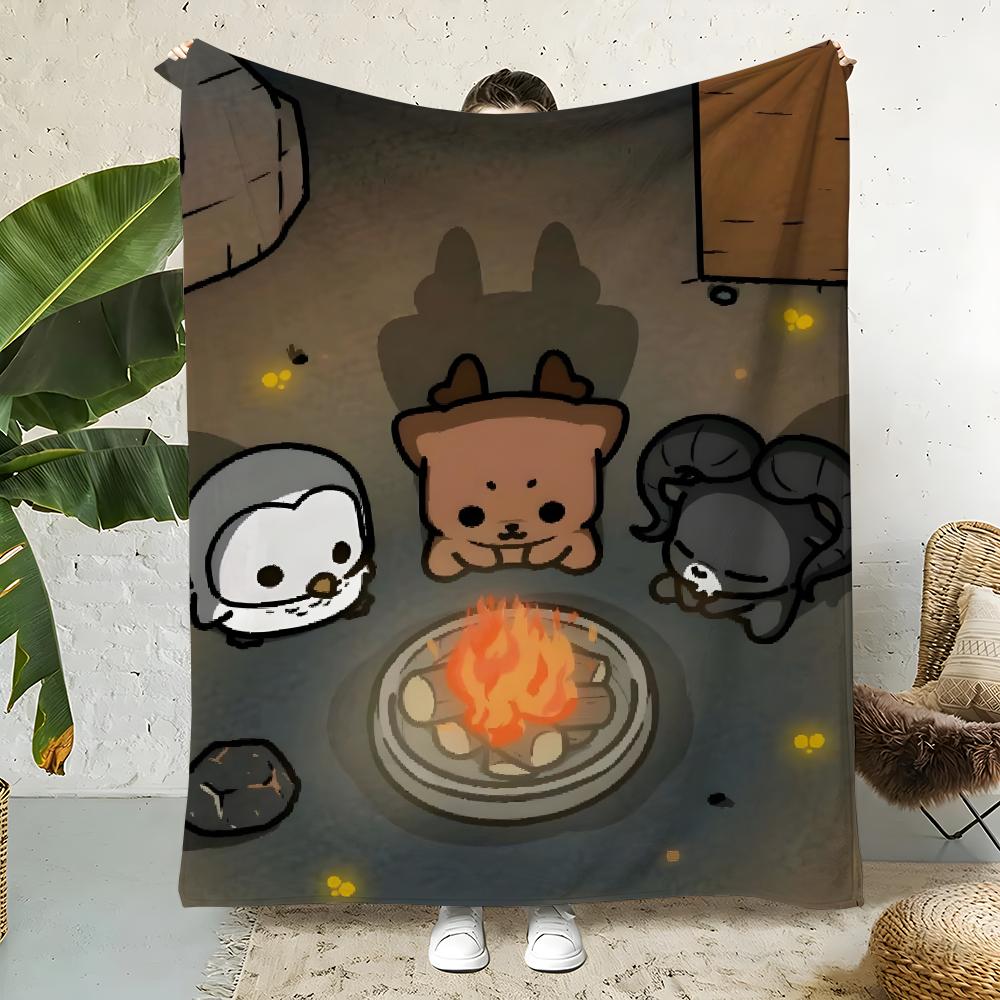 Art N-99NightsInTheForest Throw Flannel Throw Blanket,Bed Home Office Nap Blanket Travel,Camping,Picnic Blanket Soft Decor 75x90cm