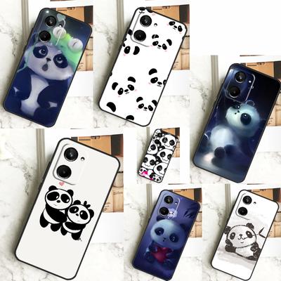 Cute Cartoon Panda For Realme C55 C53 C67 GT Neo 5 6 9 10 11 12 Pro Plus C11 C25 C21Y C30 C31 C33 C35 C51 Case