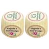 1/2/3/4Pcs Wooden Embroidery Dice with 6 Engraved Embroidery Tasks Solid Wood Embroidery Projects Decision Dice Embroidery Crafts Enthusiasts Gift