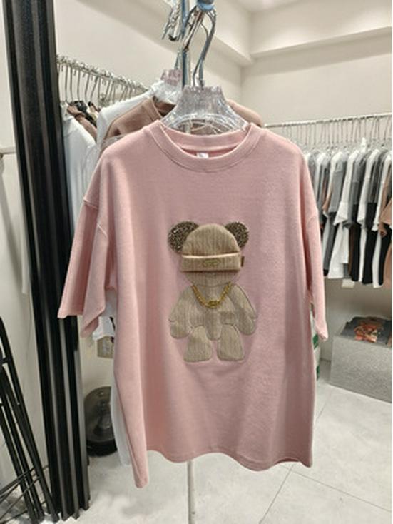 

Женская футболка с коротким рукавом свободного кроя с мультяшным принтом на лето 2023 года XL