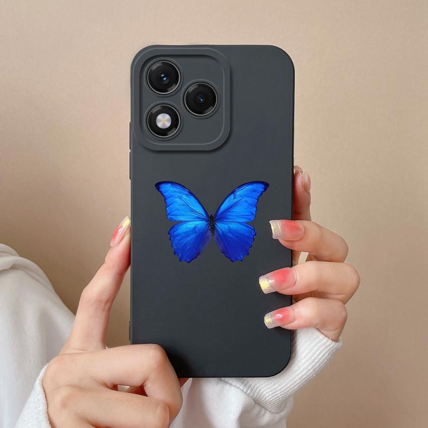 Phone Cases For Huawei Honor 400 Lite X8 X6b X7c X60 X5b X8c X9c Beautiful Butterfly Sunflower Soft Liquid Silicone Dustproof Shell For Huawei Housing