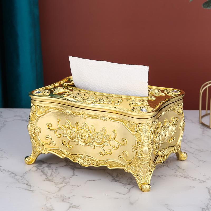 

Роскошная коробка для салфеток в европейском стиле для декора дома, отеля, ресторана или караоке-бара