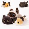 Pluizig Kat Knuffeldier Zacht Knuffeldier Kitten Pop Levensgetrouw Grote Ogen Huisdier Kitten Pluche Cartoon Siamees Kat Kussen Mooi Cadeau