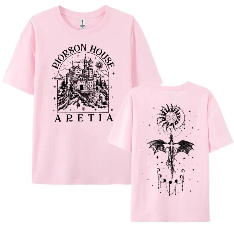 Xaden Riorson House Tshirt Iron Flame Dragon Rider Fourth Wing Emblem T Shirt Basgiath War Men Women Fashion Oversized Tshirts