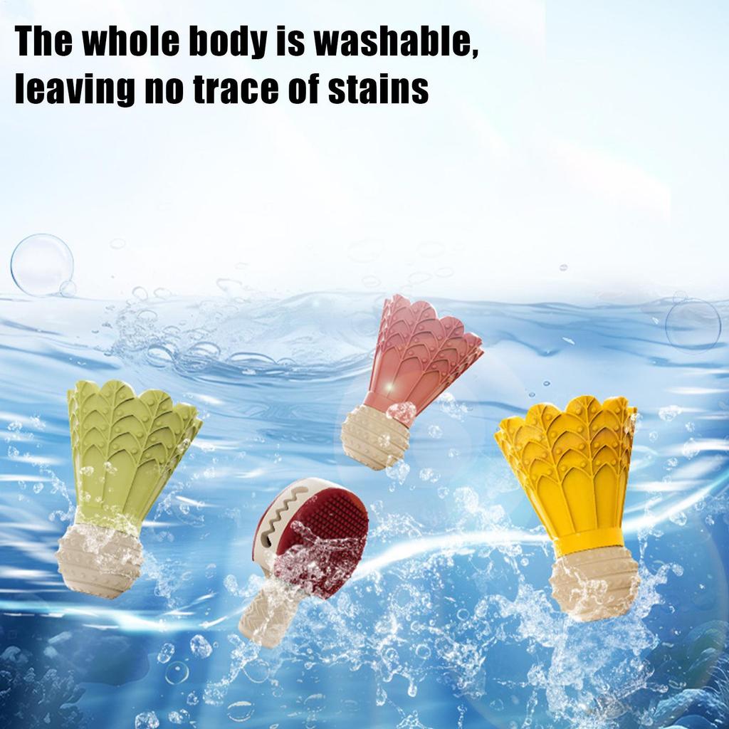 Dog Treat Dispenser Badminton Shape Fun Bouncing Feeder With Bell Dog Food Toy For Travel Pool Park Yard Bedroom Garden Indoor