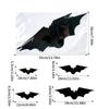 12/24pcs Gothic Black Skull/Butterfly/Bat Stickers DIY Halloween Wall Decoration 3D Butterfly Stickers Wall Decals Home Decor