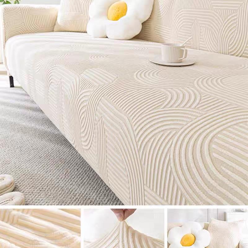 Grube nordyckie żakardowe pokrowce na sofę do salonu regulowane elastyczne pokrowce na sofy pokrowce na sofy na fotele antypoślizgowe pokrowce na kanapę