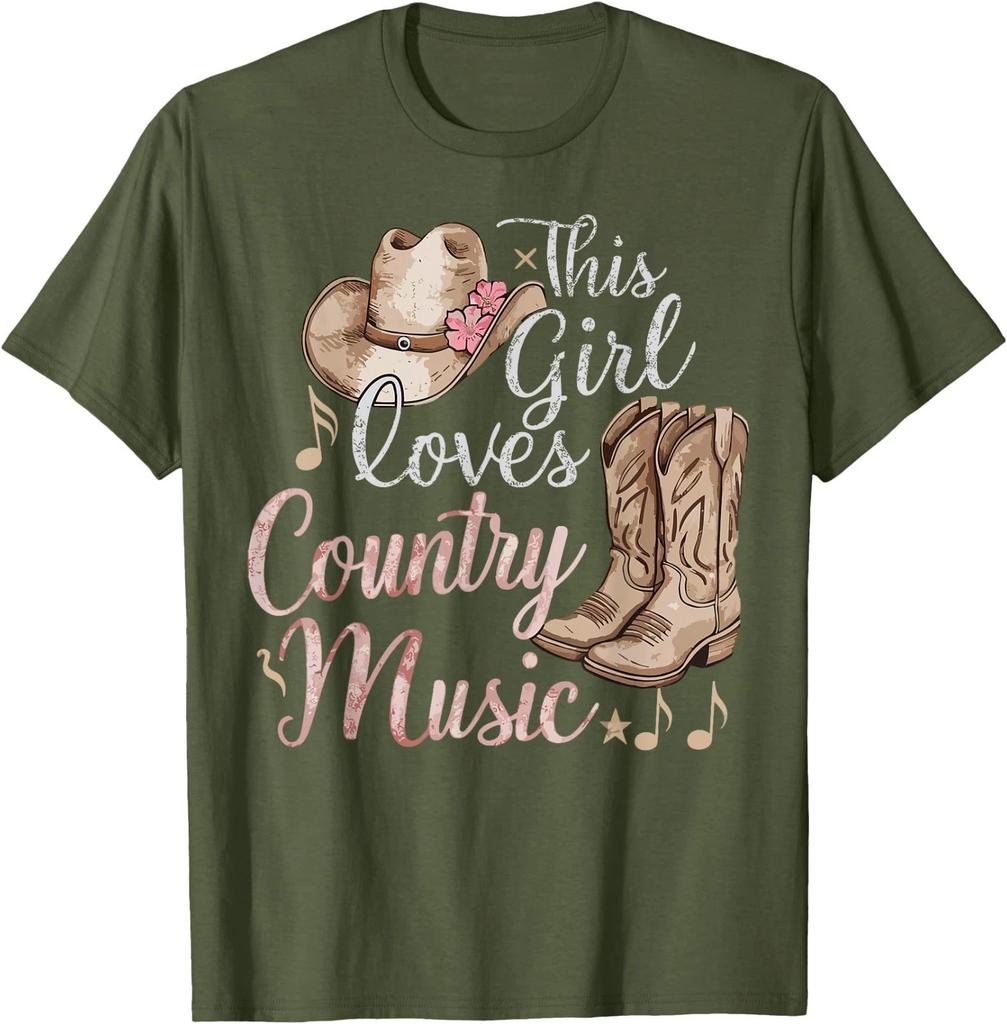 This Girl Loves Country Music T-Shirt