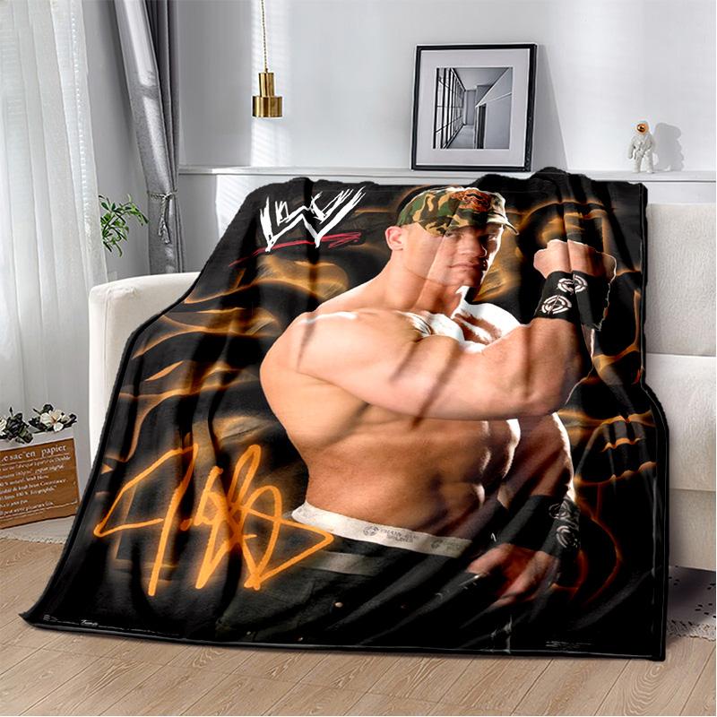 Wrestling entertainment John Felix Anthony Cena blanket Soft and warm flannel throw blanket Picnic blankets for beds Decoration