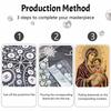 DIY 3D Pearl Diamond Painting Art Set Religious Madonna and Child Home Decor Art Set Wall Art