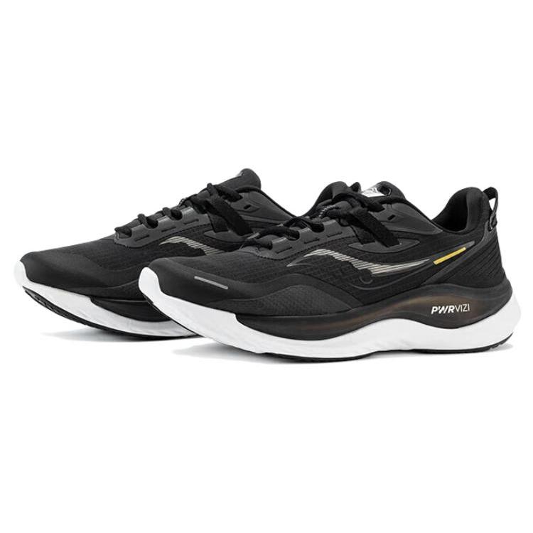 SAUCONY Runshield Slip Resistant, Abrasion Resistant, Waterproof Low Top Casual Running Shoes Unisex Black Yellow S28185-4