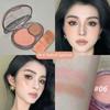 HERORANGE Two Tone Blush Matte Texture Natürlich aufhellende Rouge-Palette
