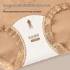 Women's High-Waist Lace Tummy Control Briefs with Antibacterial Cotton Crotch