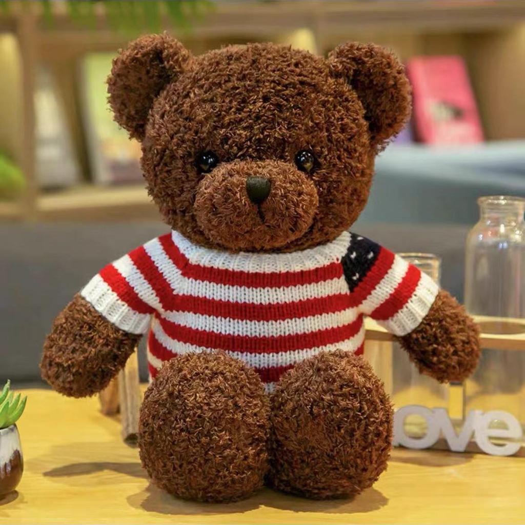 Bear Doll Sweater Bear Plush Toy Clothing Ragdoll Doll Hug Bear Girl Birthday Gift