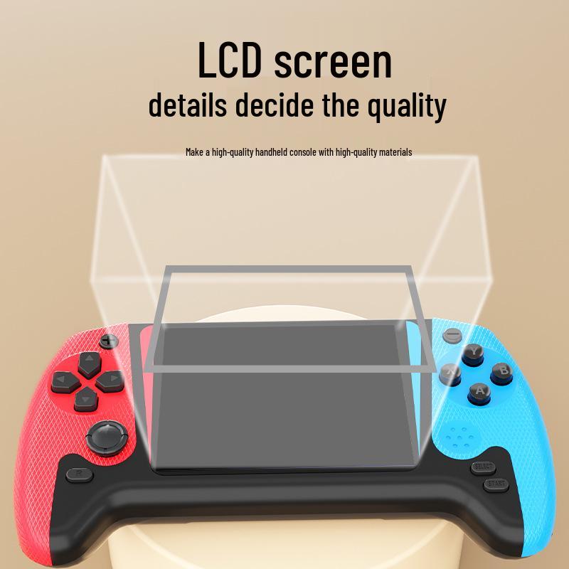 Console de Jogos Portátil HD 2025: Tela Grande, Conectável à TV, Alças Duplas, Arcade Retrô Portátil de 3,5 Polegadas