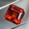 Natural Orange Sapphire Loose Gemstone Most Demandable 8.66 ct Square September Birthday Birthstone