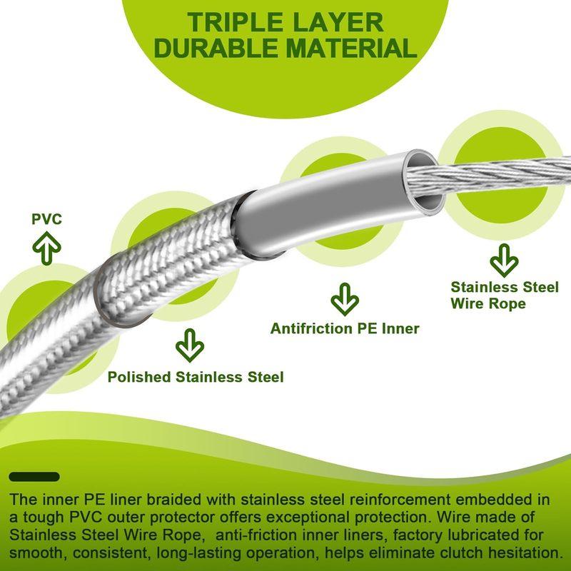 78" Hydraulic Clutch Line Stainless Steel Fit 16"-18" Handlebar Compatible with Harley Touring 2017-2020 Softail S Models and CV