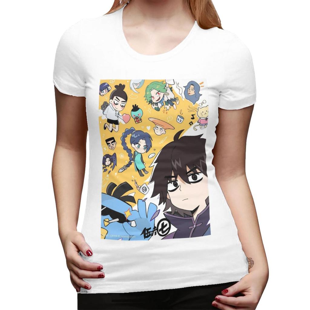 Scissor Seven Action Unisexga Cartoon TShirt for Women Crew Neck Streetwear T Shirts Womens Tees Short Summer Clothes Tops