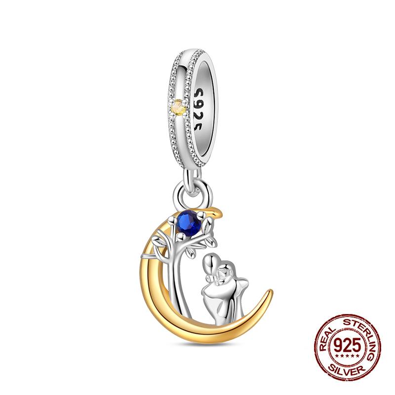 Brand New 100% Copper Metal Father's Day Special Mother's Day Warm Family Charm Bead Components Bead Components Compatible With Authentic Original