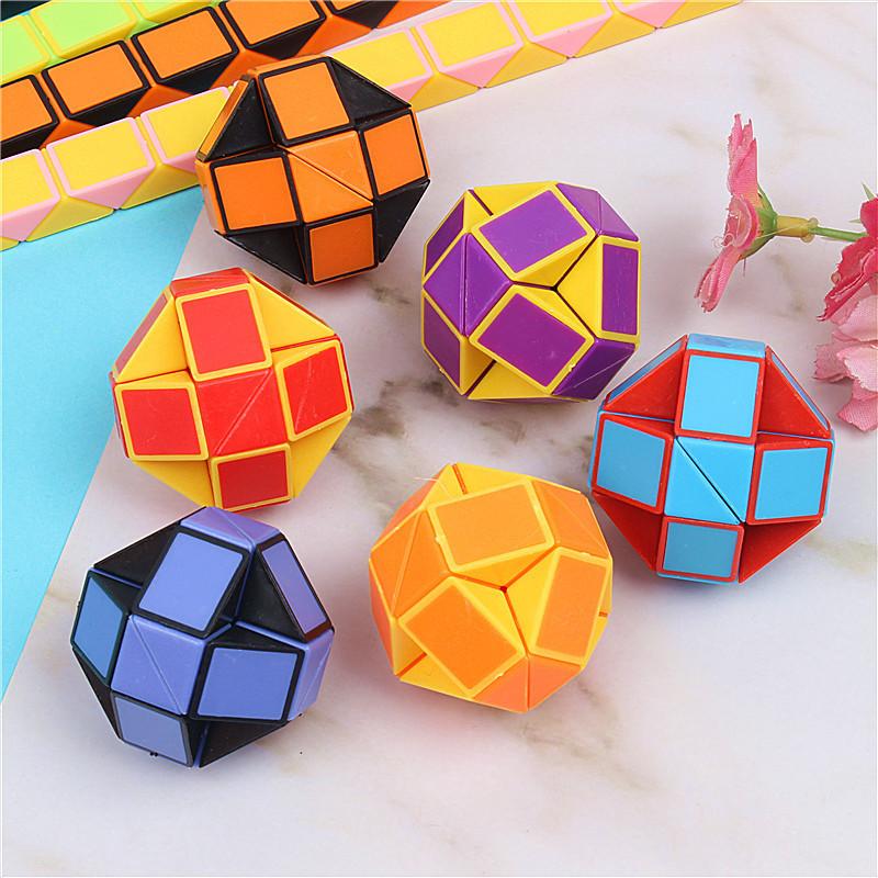 10Pcs Versatile Magic Ruler Puzzle Magic Cube 24 Section Mini Magic Cube Birthday Party Favors Festival Supplies