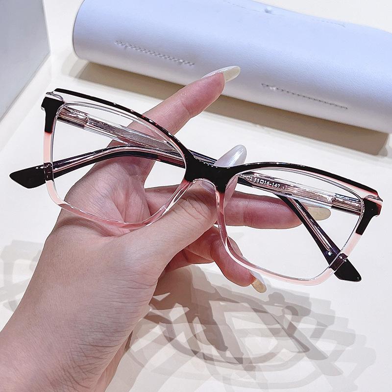 New Fashionable Reading Glasses Woman Ultralight Double Color Frame Presbyopia Eyeglasses  Glasses Anti Blue Light