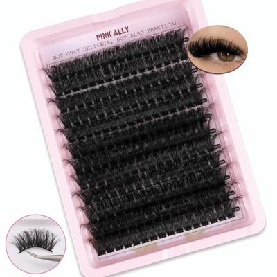 12 Rows Bond and Seal 3D Faux Mink Lash Natural Look DIY Lash Extension Kit  Eye Lash Extension