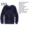Male Pullover Sweatshirt Men Double-sided Plush Long Sleeve O-neck Loose Fit Windproof Keep Warm Streetwear Solid Color Winter Top for Outdoor