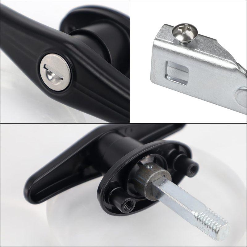 Left Right Lock Set - 2 Lock Bodies, 4 Keys, 4 Screws, 2 Wheel Locks - Aluminum Alloy - Universal Key System - Adjustable Cam