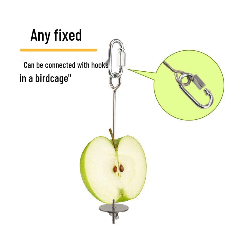 Stainless Steel Fruit & Vegetable Fork with Bird Clip