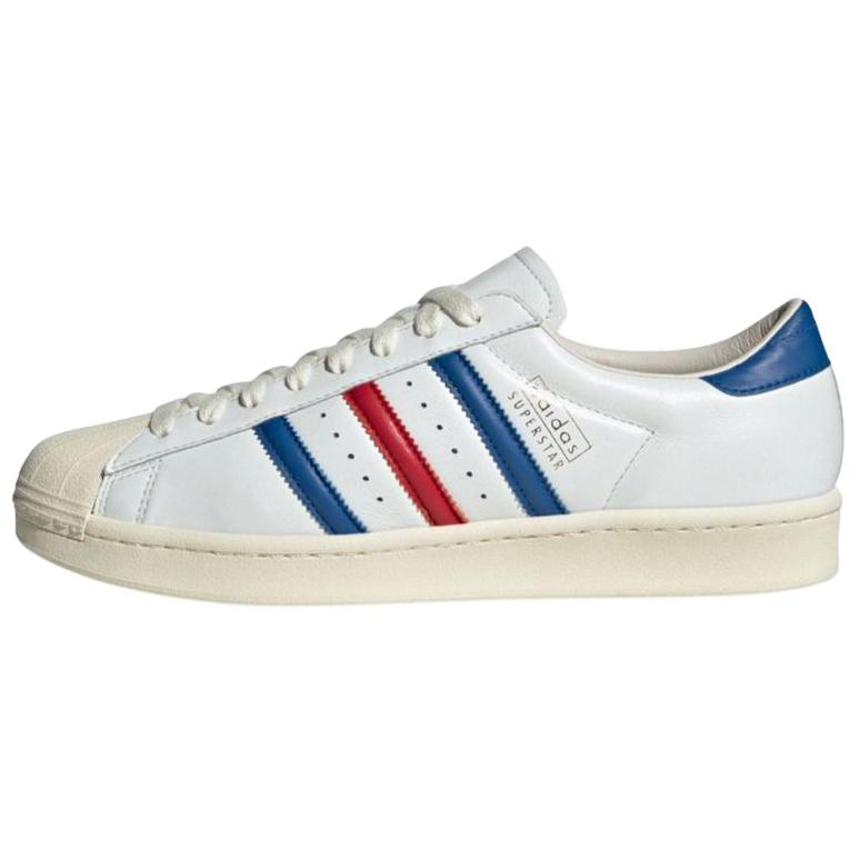 

Adidas Superstar Vintage Сделано в Германии Белый Синий Алый Унисекс Кроссовки Core-White Better-Scarlet JQ6345 36⅔
