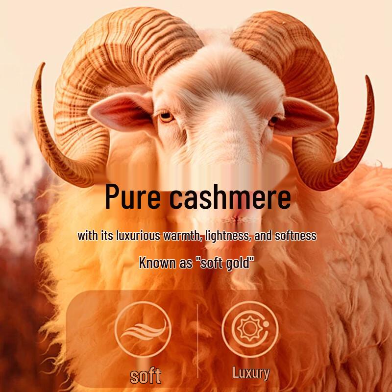 Hengyuanxiang Women's Thickened Pure Cashmere Sweater