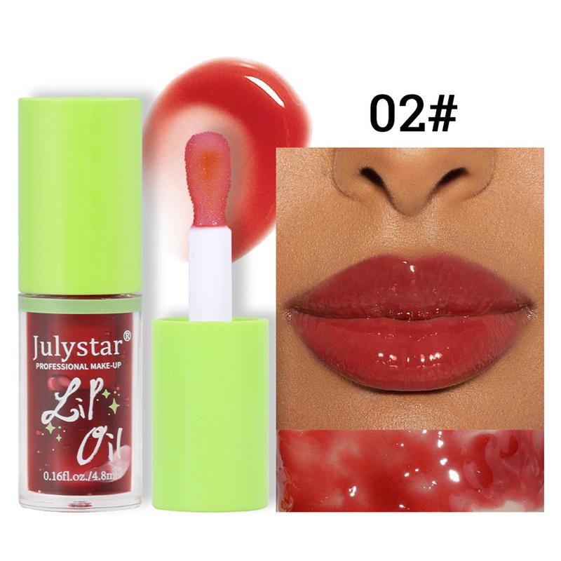 Long-lasting Moisturizing Transparent Hydrating Lip Oil Moisturizing Easy Color Toot Lips Fruity Mirror Lip Gloss