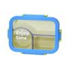3 Compartment Lunch Box Reusable Meal Prep Container Secure Lid Design