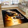 Motocross Modern retro Motorcycle Rug Carpet for Living Room Bedroom Home Decor,Floor Mat Non-slip Decoration for Sofa Doormat