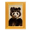 Wooden Photo Frame Refrigerator Magnet Animal Frame Fridge Magnet Home Office Whiteboard Decorative Accessories Humorous Gift