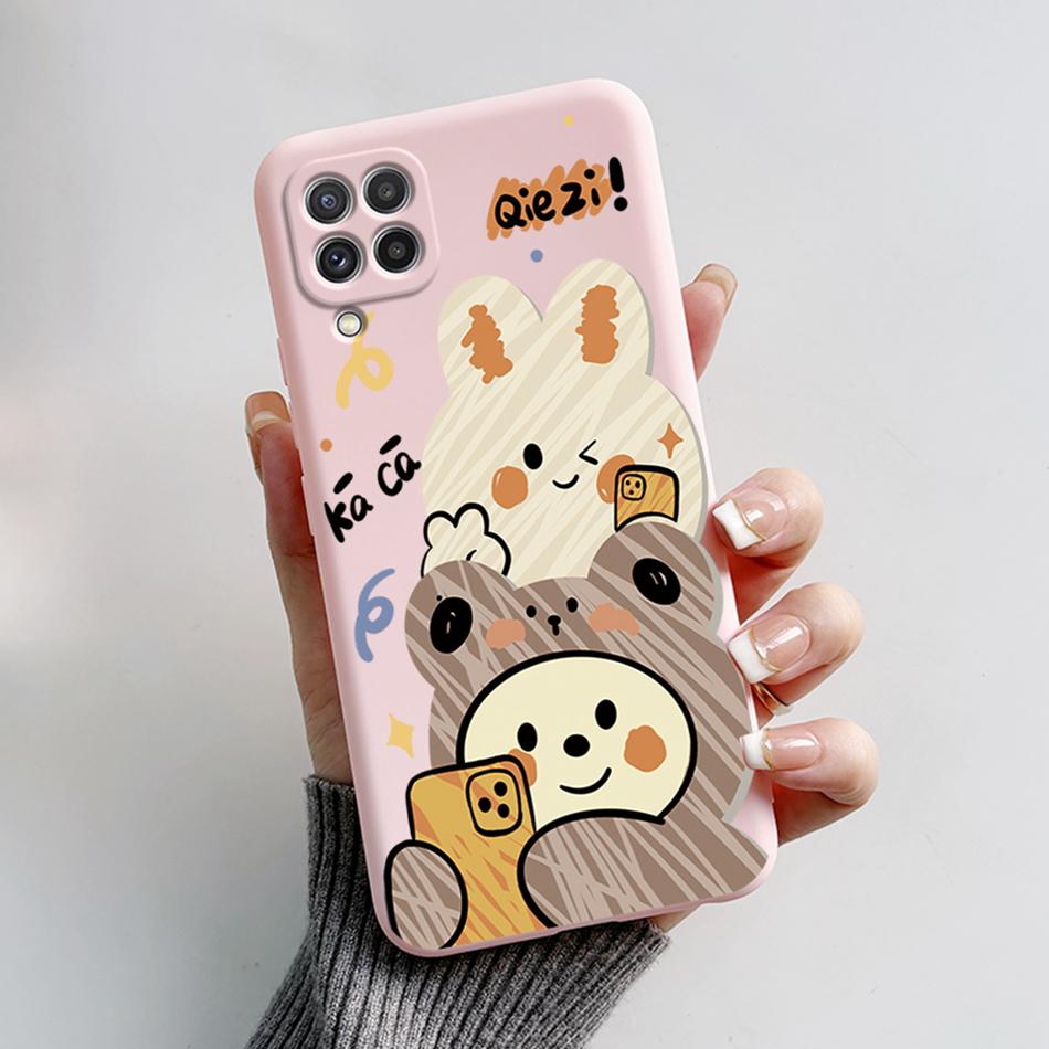 For Samsung Galaxy A22 Case F22 M22 Astronaut Painted Back Cover Silicone Soft Slim Phone Case For Samsung M22 F22 A 22 5G Shell