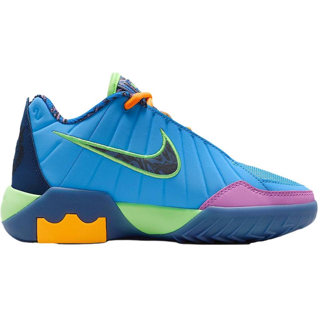 Nike Lebron Witness 9 GS University Blue Kinder Sneaker Mitternachtsblau Limettengrün Schwarz IQ0825-400