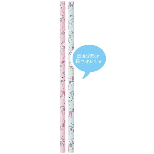 Skater Paper Straws, Sanrio Characters, 20-Pack, 8mm Diameter X 21cm Length, PST2