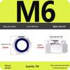 4.8-Grade Galvanized Black Nylon Anti-Loosening Self-Locking Nut for M3-M10 Threads