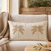 Tree Embroidered Throw Cover, 50 30 cm, No Insert, Rustic Vintage Decorative Cushion Cover for Sofa and Bed