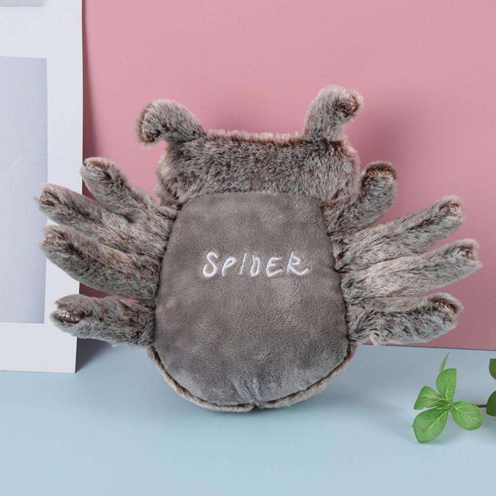 Soft Spider Stuffed Plush Toy Cartoon Spider Ornaments Kids Toy Plush Spider Doll Xmas Gift